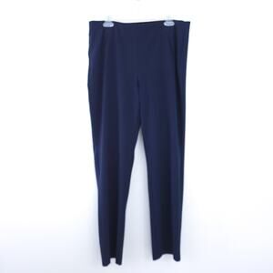 Style & Co Navy Blue Career Pants Size 12, Elastic Waist Pull On Trousers Work